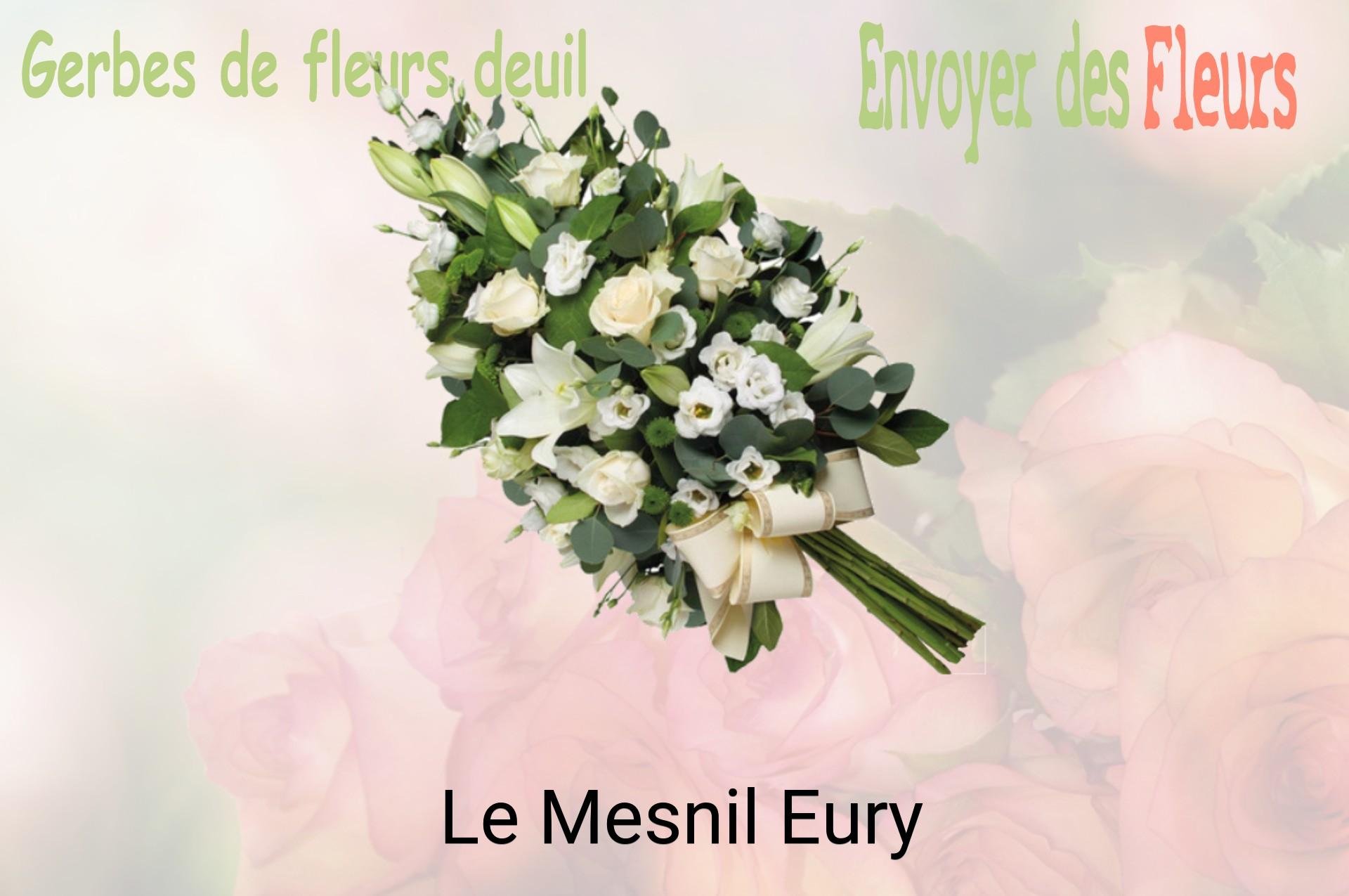 Gerbe de fleurs de deuil livrée à Le Mesnil-Eury